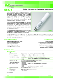 Thumbnail of document Data Sheet - EE871 CO2 Probe
